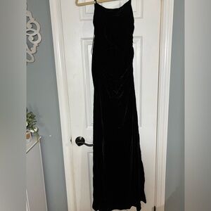 Zara Black Velvet Dress NWT